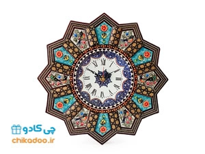 ساعت دیواری میناکاری و خاتم کاری اصفهان